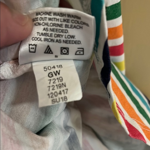 Hanna Andersson Casual Colorful Cotton Striped Sleeveless Sundress Size 8|130cm - Picture 6 of 7